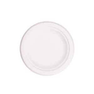 EcoFlavour Round Bagasse Plates Plain 6" / 15cm - (Pack of 125 Plates)