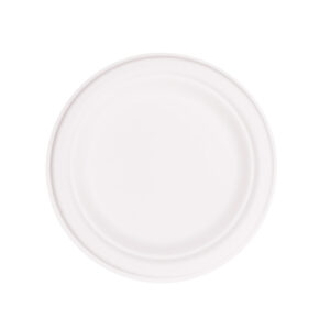 EcoFlavour Round Bagasse Plates Plain 7" / 18cm - (Pack of 125)