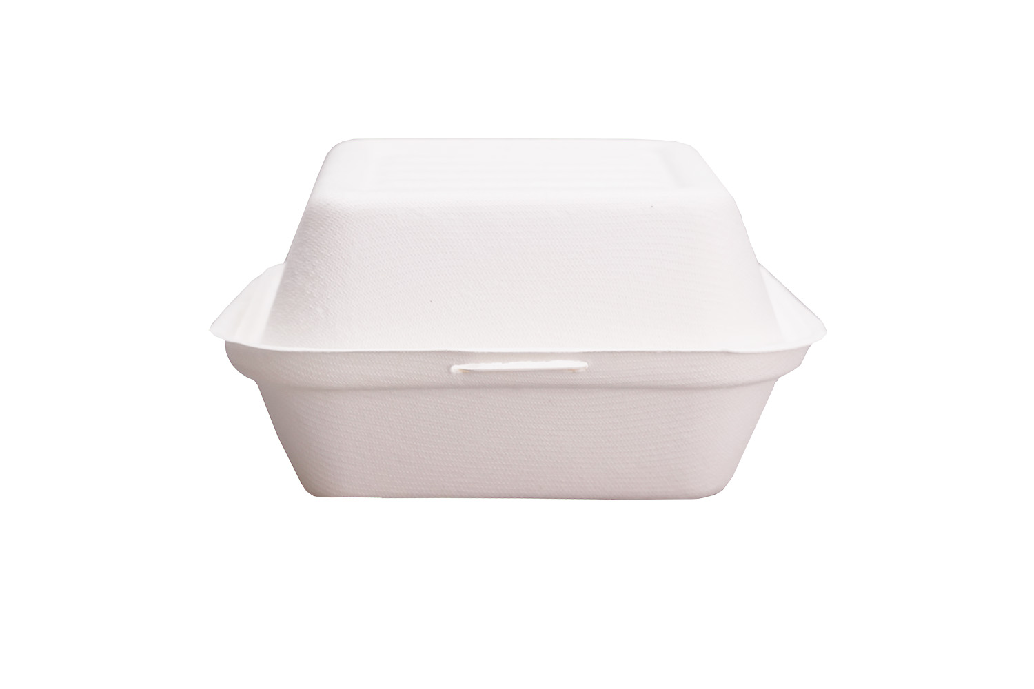 EcoFlavour Bagasse Hamburger Box - Square 6" x 6" (450ml) - Image 2