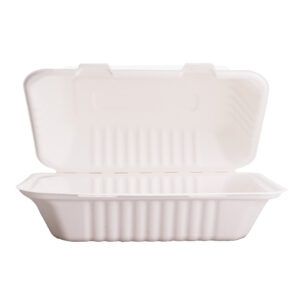 EcoFlavour Bagasse Clamsell Box 9" x 6" Food Container