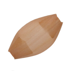 EcoFlavour Pine Wood Serving Boats - Small - Pack of 50
