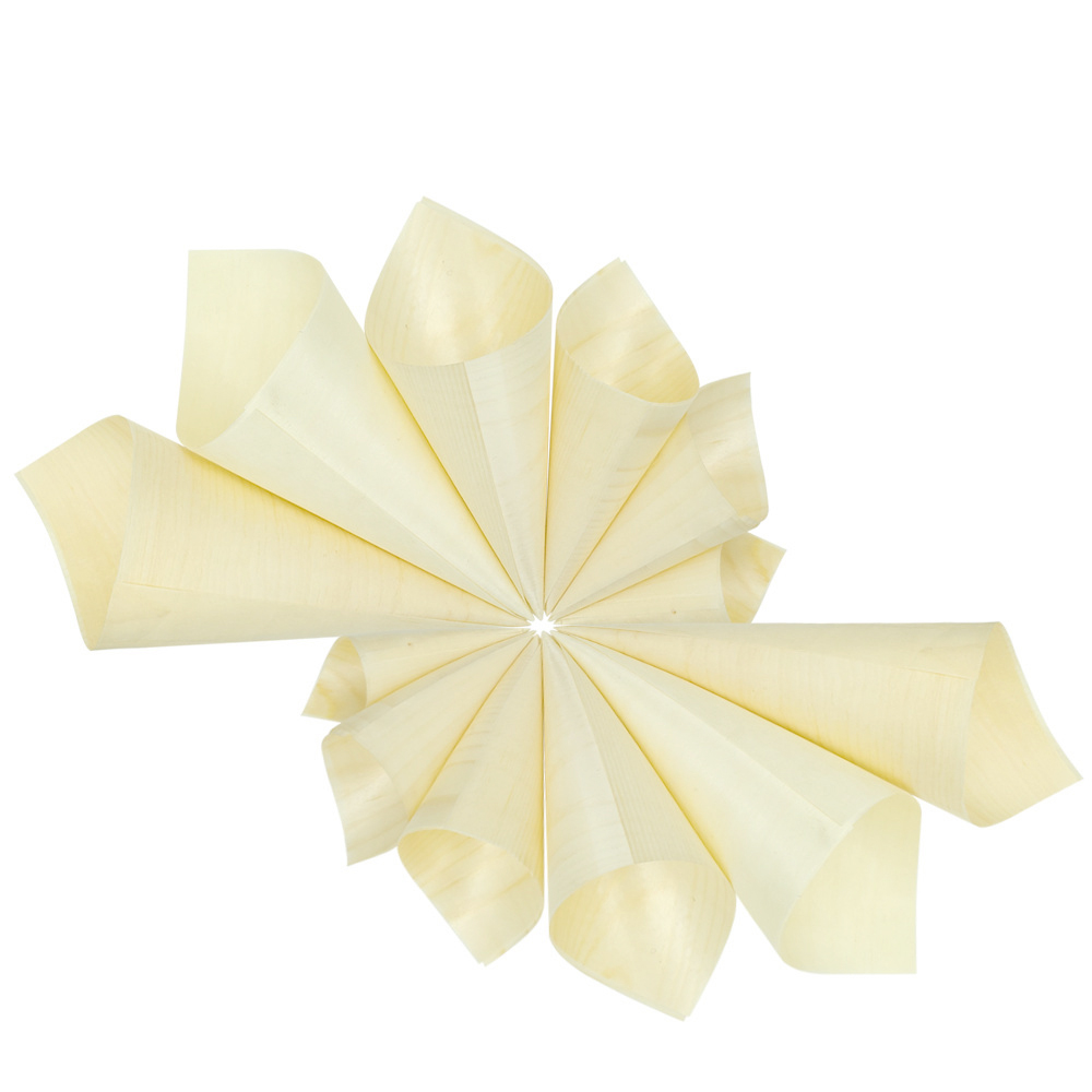 EcoFlavour Cotton Wood Serving Cones - Large (185x130mm) - Pack of 50 - Image 6